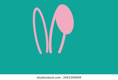  Easter Bunny Ears, rabbit icon vector isolated