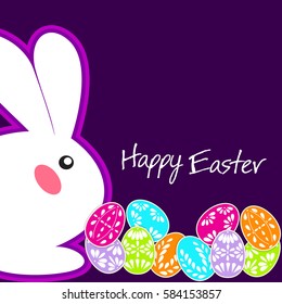 Easter Bunny Ears Vector. Have Yourself a Very Happy Easter
