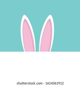 Easter bunny ears vector illustration