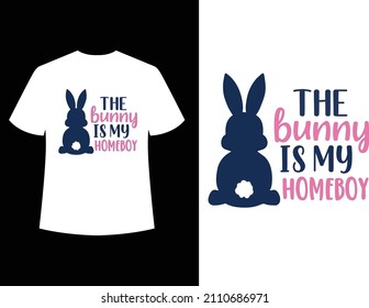 
Easter Bunny Ears Vector Illustration. Bunny ears and feet isolated on white background.
 Hunting T shirt Design eps 10.

