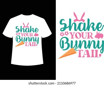 
Easter Bunny Ears Vector Illustration. Bunny ears and feet isolated on white background.
 Hunting T shirt Design eps 10.

