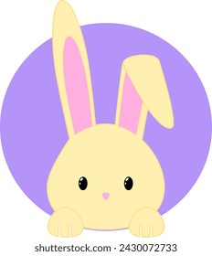 Easter Bunny Ears Vector,bunny, bunny cartoon,cute rabbit vector,baby