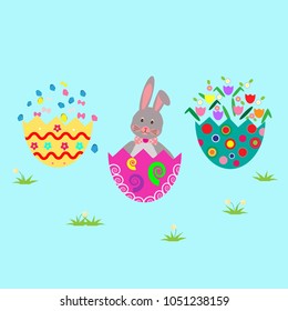 Easter Bunny in Easter egg