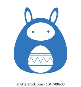 Easter bunny egg graphic