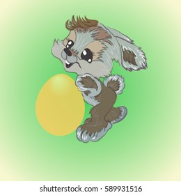Easter Bunny with egg, for a holiday