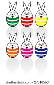 Easter Bunny Egg set