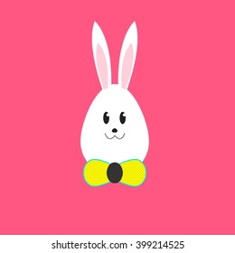 Easter bunny in an egg shape