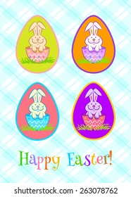 Easter Bunny in the egg shell