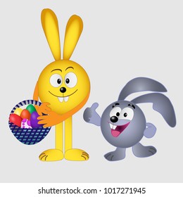Easter bunny egg vector/illustration