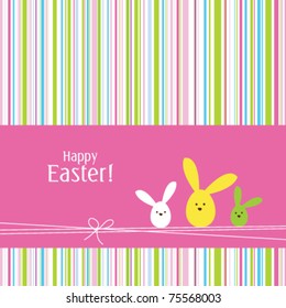 easter bunny eggs - easter background card