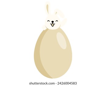 Huevos de conejito de Pascua de fondo Ilustración