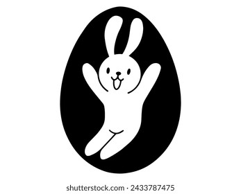 Osterhase Eier Linie Kunst