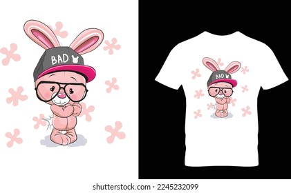 Easter bunny with eggs t shirt