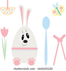 Easter bunny and everything for the holiday