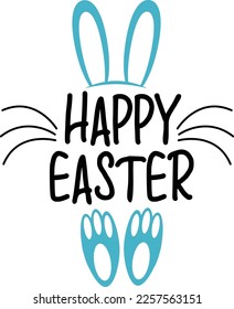 Easter Bunny Face Template, easter bunny clipart