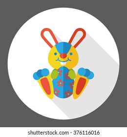 easter bunny flat icon