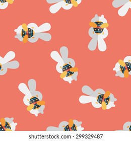 easter bunny flat icon,eps10 seamless pattern background