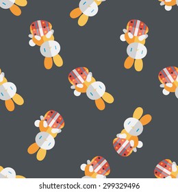 easter bunny flat icon,eps10 seamless pattern background