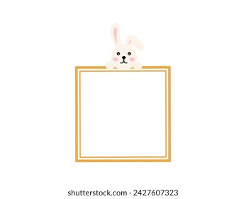 Ilustración de fondo de conejito de Pascua