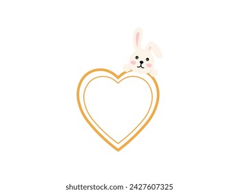 Ilustración de fondo de conejito de Pascua