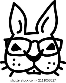 Easter bunny. Funny little rabbit happy for Easter. Fluffy lovely and cute with big eyes. Best friend for baby, kid, children, girl or boy, girlfriend. For party poster, celebration.
