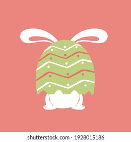 
Easter Bunny green Flat Icon