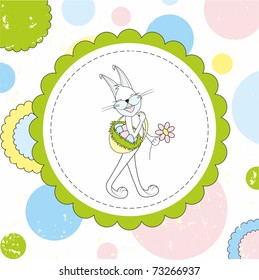 easter bunny, greeting card