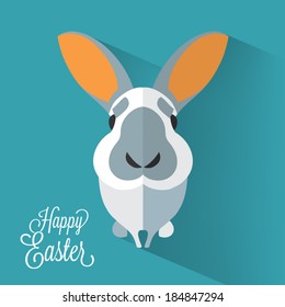 Easter Bunny Greeting Card / Happy Easter