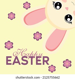 Easter bunny. Happy easter day