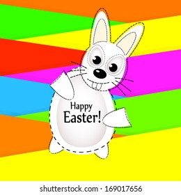 Easter bunny. Happy Easter! Vector
