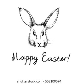 Easter bunny, Happy Easter! Vector