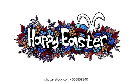 Easter bunny, Happy Easter! Vector