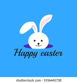 Conejo de Pascua. Feliz Pascua. Ilustración del vector