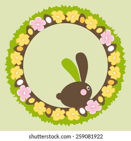 Easter Bunny Holiday Vector Design