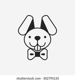 Easter bunny icon
