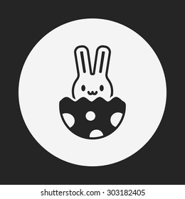 Easter bunny icon