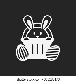 Easter bunny icon