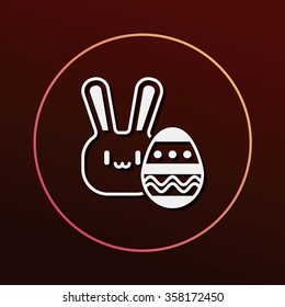 Easter bunny icon