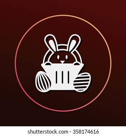 Easter bunny icon