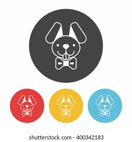 Easter bunny icon