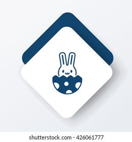 Easter bunny icon