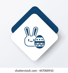 Easter bunny icon