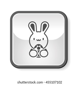 Easter bunny icon
