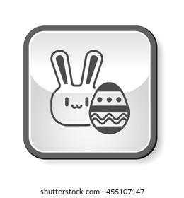 Easter bunny icon