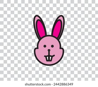 Easter bunny icon. Abstract Eps10.