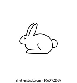 Easter Bunny icon. Element of Easter holiday for mobile concept and web apps. Thin line icon for website design and development, app development. Premium icon on white background