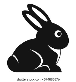 Easter Bunny Icon. Simple Illustration Of Easter Bunny Vector Icon For Web