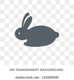 Easter bunny icon. Trendy flat vector Easter bunny icon on transparent background from Religion collection. 