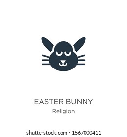 Easter bunny icon vector. Trendy flat easter bunny icon from religion collection isolated on white background. Vector illustration can be used for web and mobile graphic design, logo, eps10