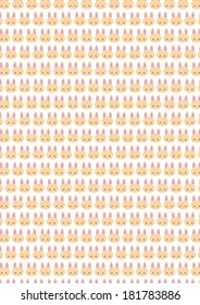 Easter Bunny Illustration pattern